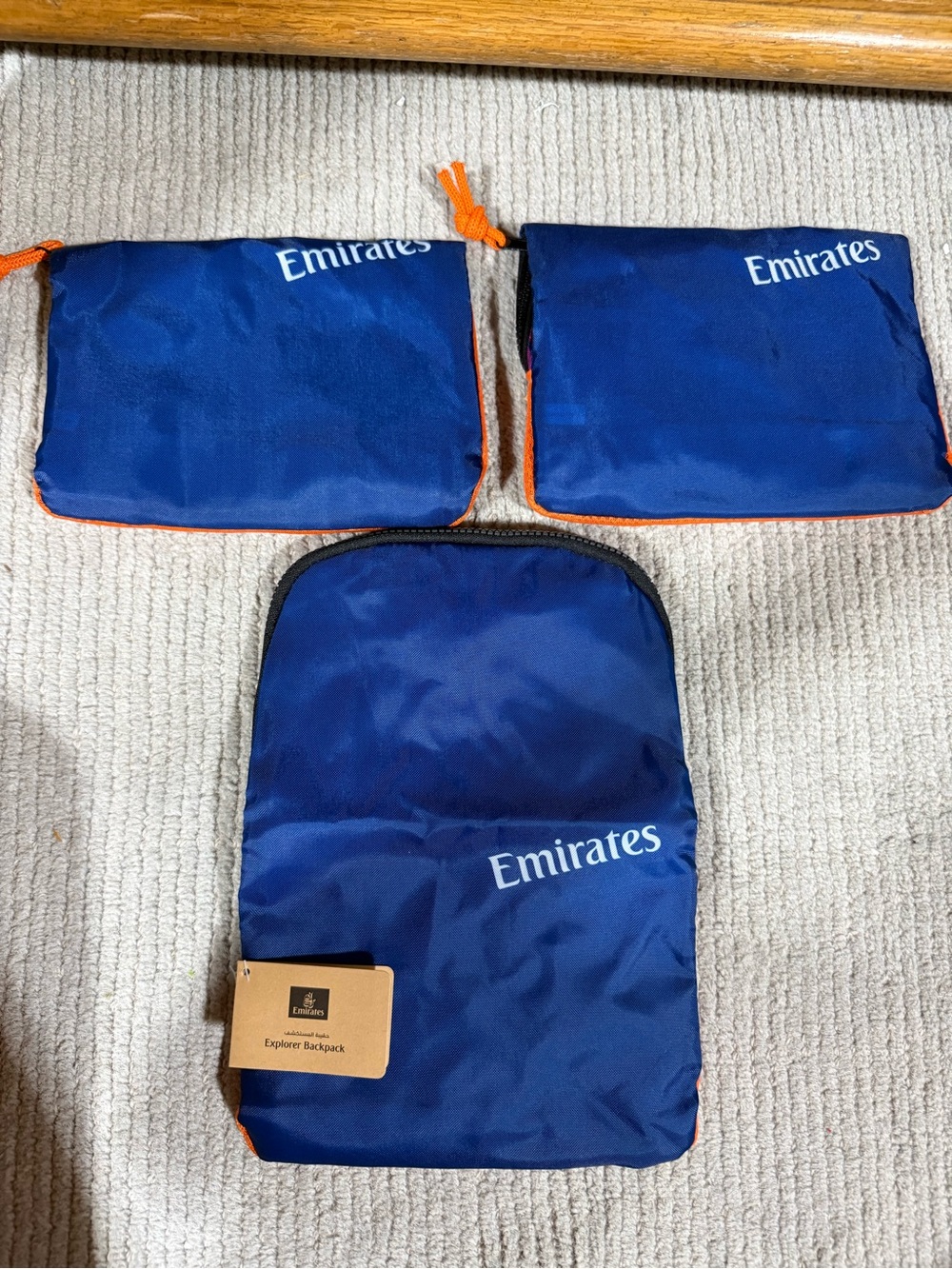 3 Emirates Mini Backpacks